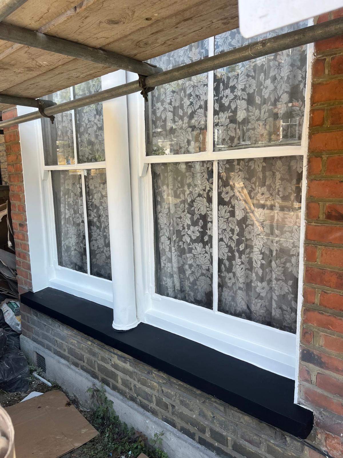 Exterior Window Painting after JGO Group Ltd completed the work