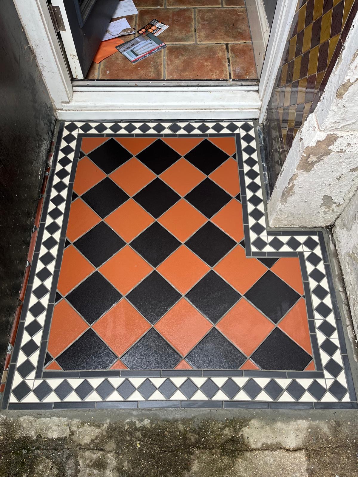 Victorian Entrance Tiling after JGO Group Ltd completed the work