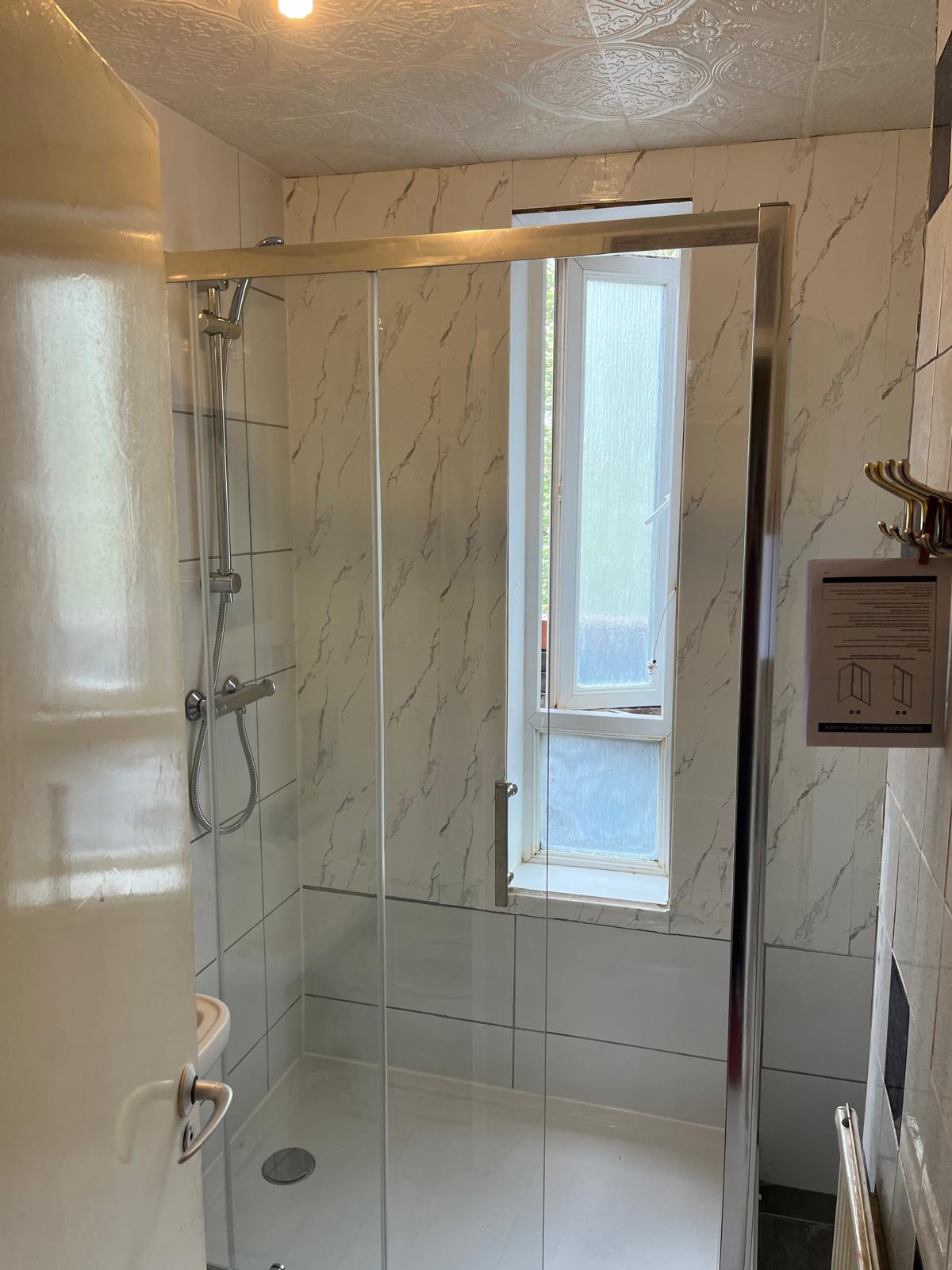Shower Room Refurbishment after JGO Group Ltd completed the work