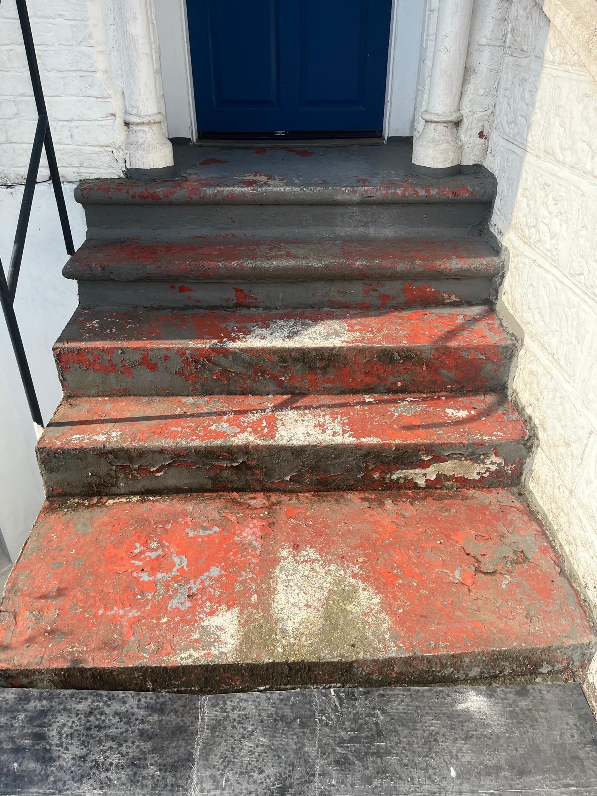 Front Entrance Steps before work started