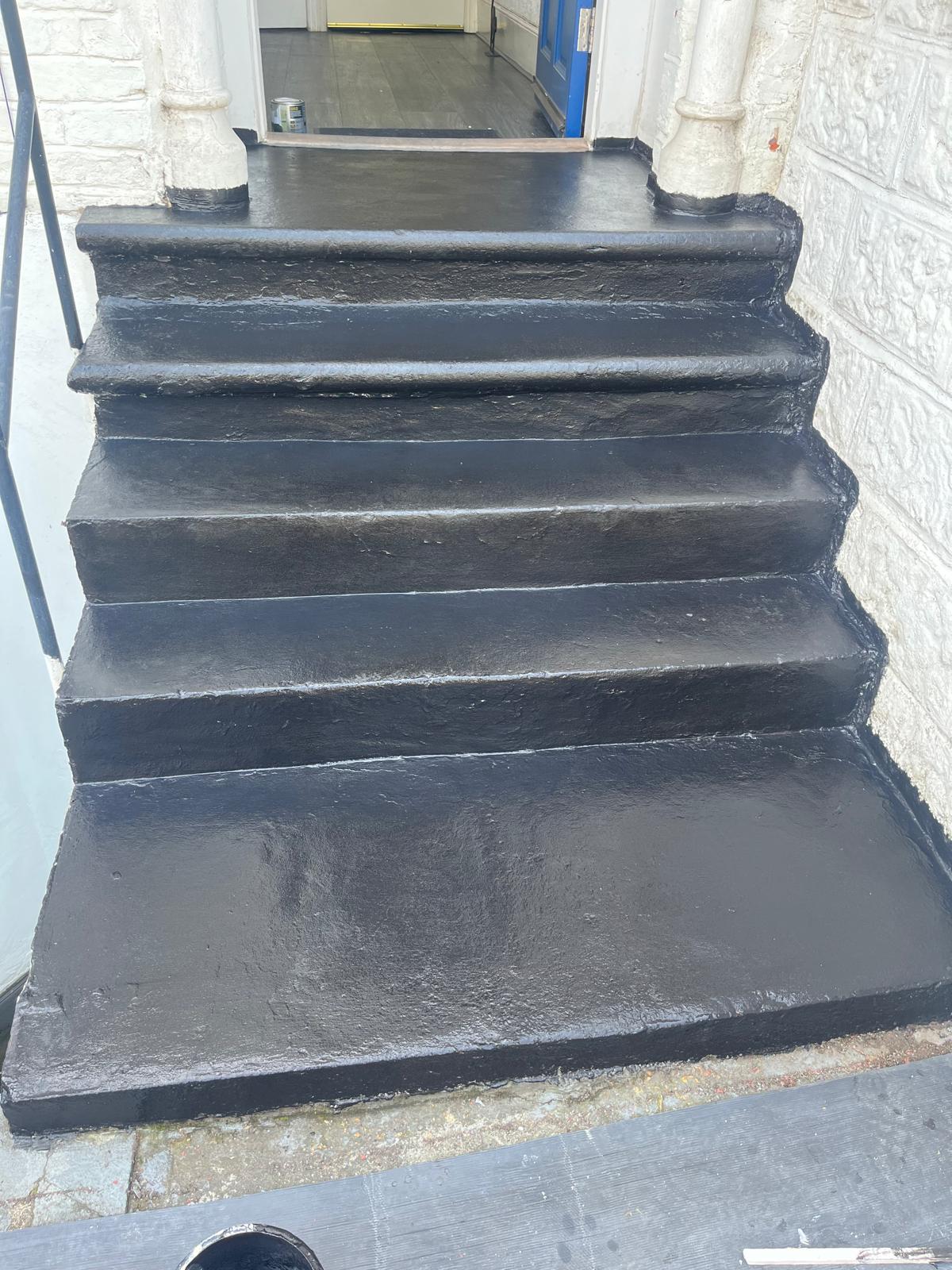 Front Entrance Steps after JGO Group Ltd completed the work