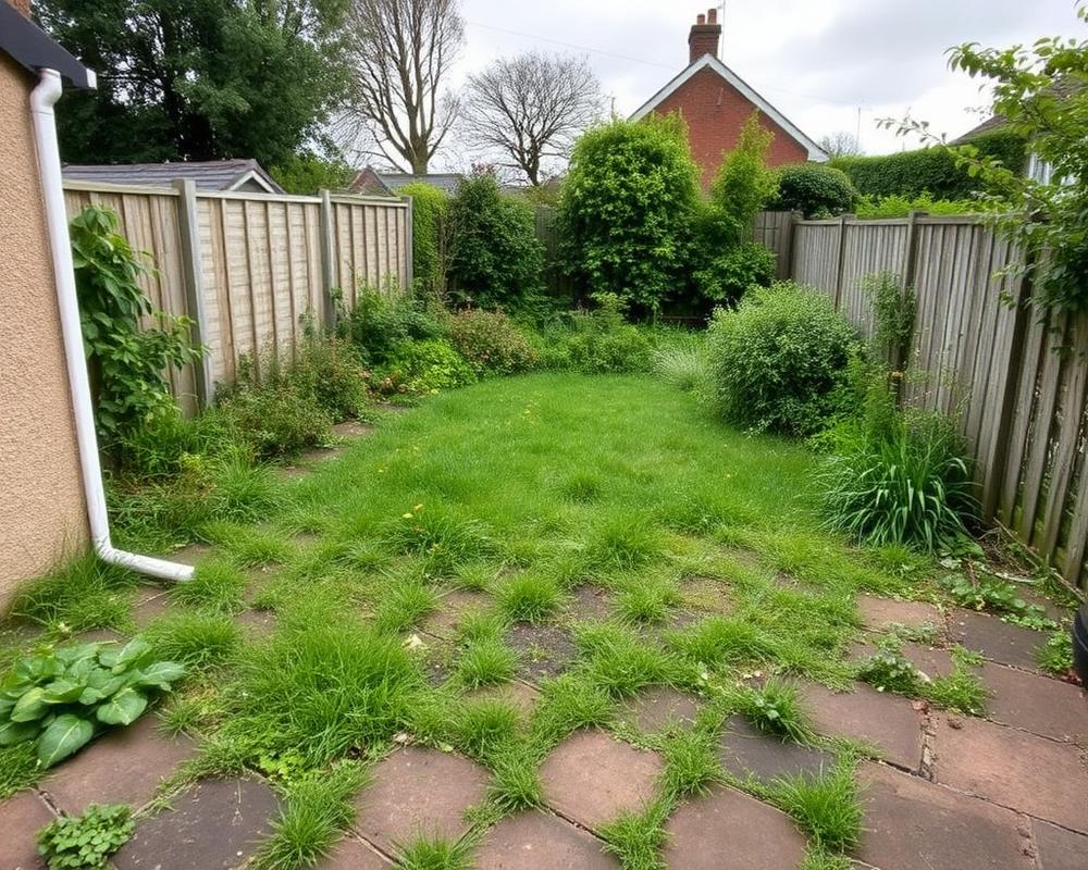 Garden Transformation before work started